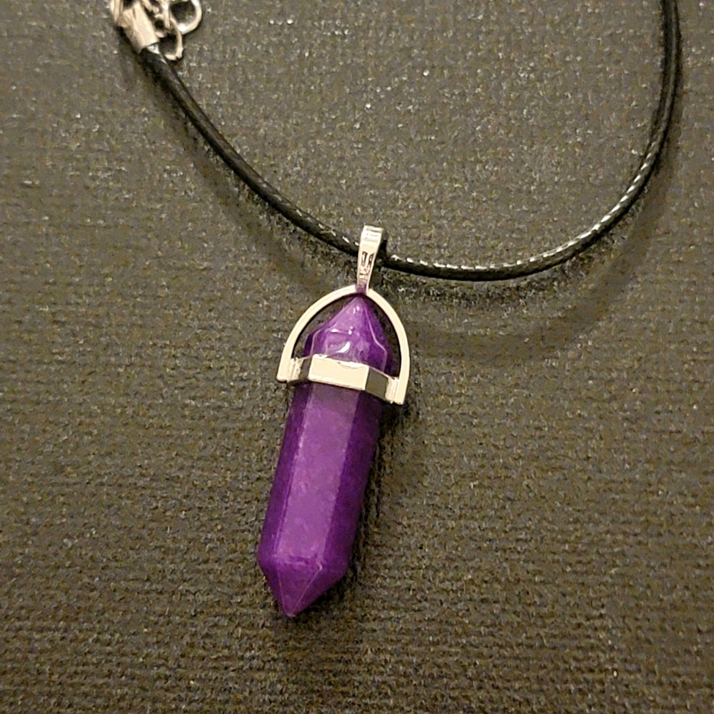 Amethyst chakra necklace